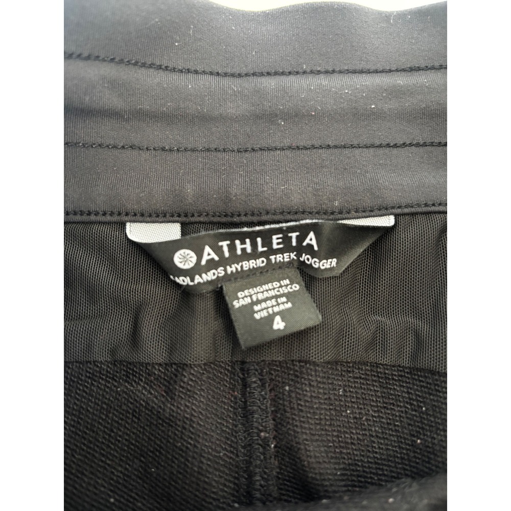 Athleta Badlands Hybrid Trek Jogger Black Active Hiking Pants Womens Size 4 - Picture 3 of 5